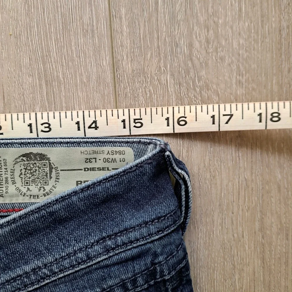 Diesel Belther Jeans Mens 32x32* Blue Regular Slim Tapered Stretch Wash 084SY
